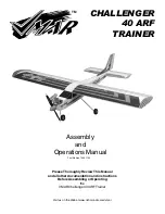 Vmar Challenger 40ARF Trainer Assembly And Operation Manual preview