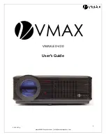 Preview for 1 page of VMAX LED-V20 User Manual