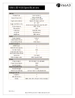 Preview for 4 page of VMAX LED-X18 User Manual