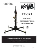 Preview for 1 page of VMB TE-071 Operating Instructions & User Manual