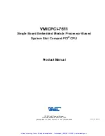 Preview for 2 page of VMIC VMICPCI-7611 Product Manual