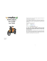 Vmoto UK SOCO TS1200R Owner'S Manual preview