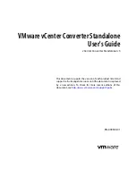 Preview for 1 page of VMware CONVERTER STANDALONE 4.3 User Manual