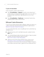 Preview for 16 page of VMware FUS3-ENG-M-10-CP - Fusion For Mac OS X Getting Started Manual