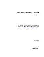 Предварительный просмотр 1 страницы VMware Lab Manager 4.0 User Manual