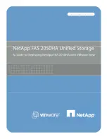 VMware NetApp FAS 2050HA Manual предпросмотр