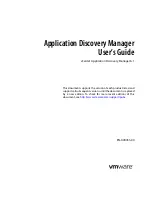 Preview for 1 page of VMware VCENTER APPLICATION DISCOVERY MANAGER 6.1 - REPOSITORY User Manual