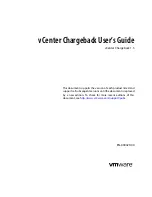 VMware VCENTER CHARGEBACK 1.5 - API Manual preview