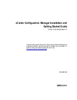 Preview for 1 page of VMware VCENTER CONFIGURATION MANAGER 5.3 Getting Started Manual