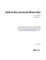 Предварительный просмотр 1 страницы VMware VIEW 4.5 (French) Manuel