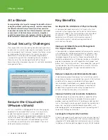 Предварительный просмотр 2 страницы VMware VSHIELD Brochure