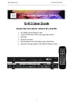 VNS G-413 User Manual preview