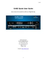 Preview for 1 page of VNS GeoBox G-602 Quick User Manual