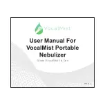 VocalMist Portable Nebulizer User Manual preview