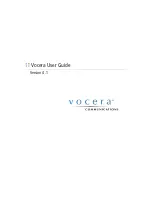 Preview for 1 page of Vocera B2000 User Manual