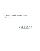 Vocera Smartphone User Manual предпросмотр