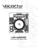 Preview for 1 page of VocoPro CDG-1020PRO Manual