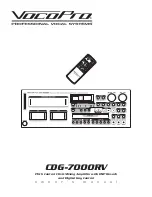 Предварительный просмотр 1 страницы VocoPro CDG-7000RV Owner'S Manual