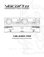 VocoPro CDG-8900 PRO Owner'S Manual preview