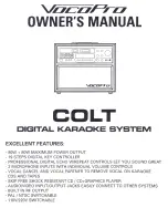 VocoPro COLT User Manual preview