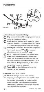 Предварительный просмотр 12 страницы VocoPro Commander CT User Manual