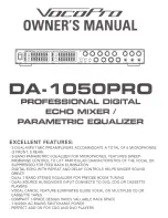 Предварительный просмотр 1 страницы VocoPro DA-1050 PRO User Manual