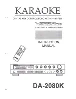 VocoPro DA-2080K Instruction Manual preview