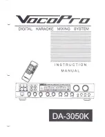 VocoPro DA-3050K Instruction Manual preview