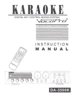 Preview for 1 page of VocoPro DA-3500K Instruction Manual