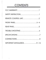 Preview for 2 page of VocoPro DA-3500K Instruction Manual