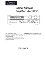 Предварительный просмотр 1 страницы VocoPro DA-3900K Operating Instructions Manual