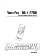 Предварительный просмотр 1 страницы VocoPro DA-X10 PRO User Manual