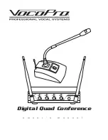 VocoPro Digital Quad Conference Owner'S Manual preview