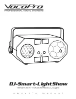 VocoPro DJ-Smart-LightShow Owner'S Manual предпросмотр