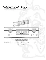 Preview for 1 page of VocoPro DTX-9909K User Manual