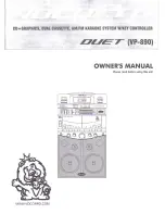 Предварительный просмотр 1 страницы VocoPro DUET VP-890 User Manual