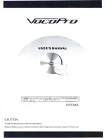 Preview for 1 page of VocoPro DVG-390K User Manual