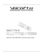 VocoPro DVG-777K III Manual preview