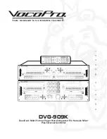 VocoPro DVG-909K Owner'S Manual preview