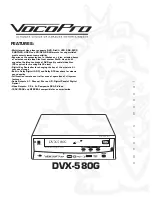 VocoPro DVX-580G Manual preview