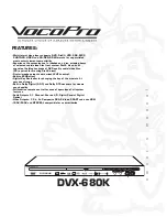 VocoPro DVX-680K Owner'S Manual preview