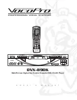 VocoPro DVX-890K Owner'S Manual preview