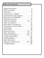 Preview for 3 page of VocoPro DVX-890K Owner'S Manual