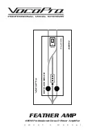 VocoPro FEATHER AMP FA-500 Owner'S Manual предпросмотр