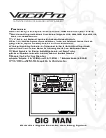 VocoPro GIG-MAN Owner'S Manual предпросмотр