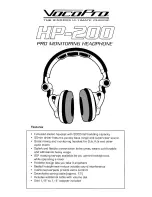 VocoPro HP-200 Specification preview