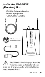 Предварительный просмотр 13 страницы VocoPro IEM-900R Owner'S Manual