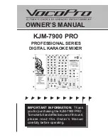 VocoPro KJM-7900 PRO Owner'S Manual preview