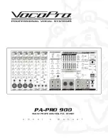 VocoPro PA-PRO 900 Owner'S Manual предпросмотр