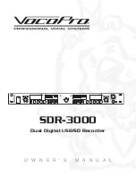 Предварительный просмотр 1 страницы VocoPro SDR-3000 Owner'S Manual